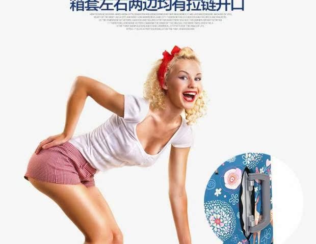 Zhuo Die 2017 túi bụi hành lý xe đẩy trường hợp bảo vệ hành lý du lịch liên quan đến phụ kiện in hộp bìa sỉ lẻ phụ kiện vali