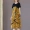 Mu Mei Shi phong cách dân tộc nguyên bản in cotton và vải lanh cổ tròn váy dài retro mùa hè quần áo mới của phụ nữ - Váy dài