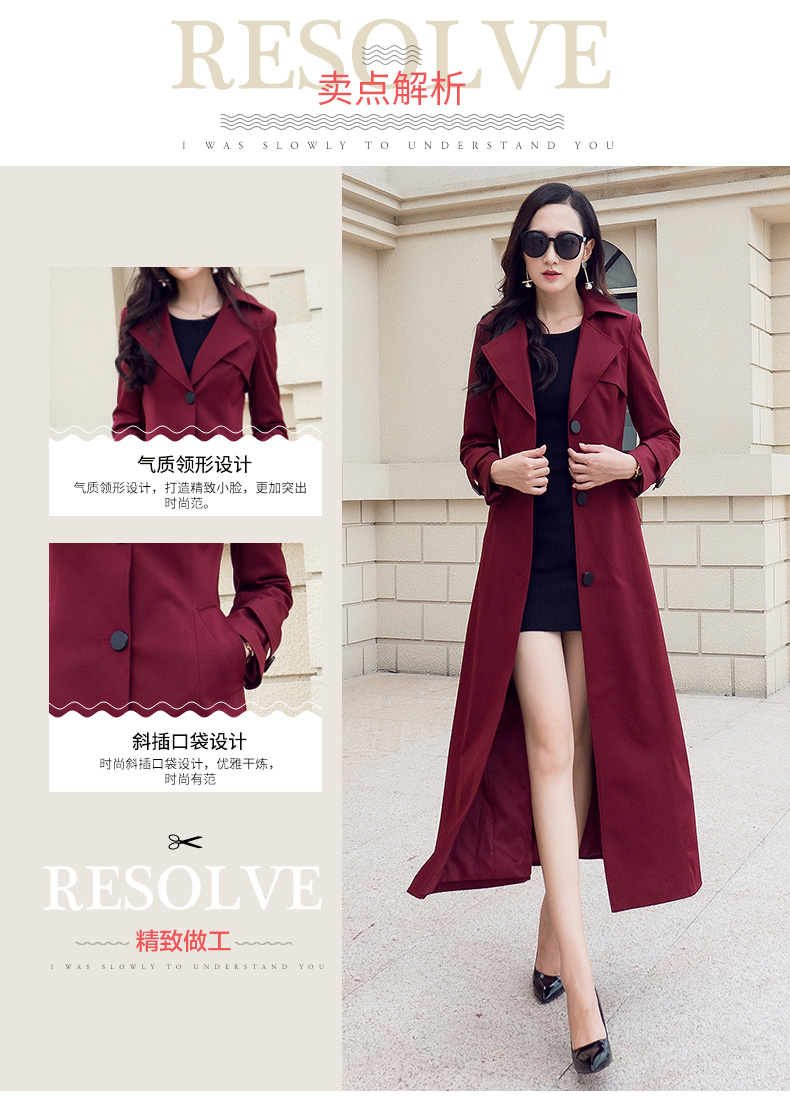 Trench pour femme LOVBAITI  LA en Polyester en Polyester - Ref 3227365 Image 9