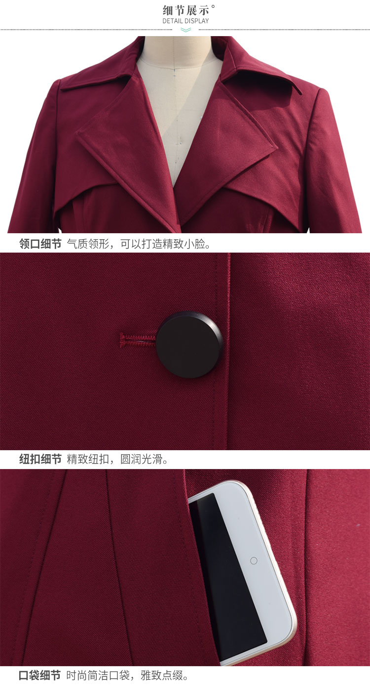 Trench pour femme LOVBAITI  LA en Polyester en Polyester - Ref 3227365 Image 30