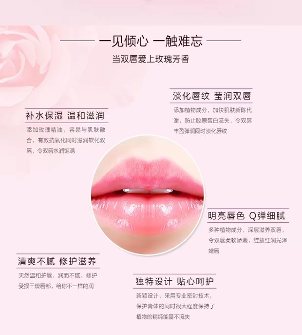 Dora Duo Lip Care Set Rose Matcha Lip Balm Lip tẩy tế bào chết cho môi