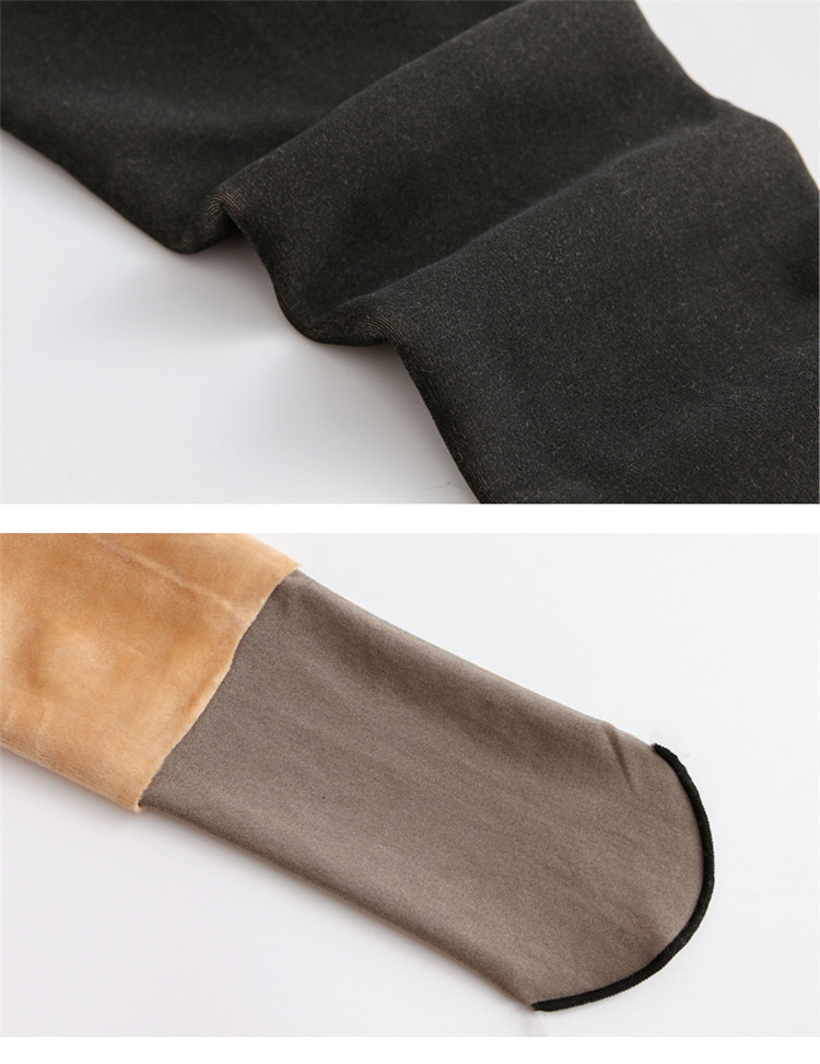 Mùa đông mờ quần legging giả thịt cộng với nhung dày ấm áp bó sát chân gầy cao eo thịt tất tăng chiều cao