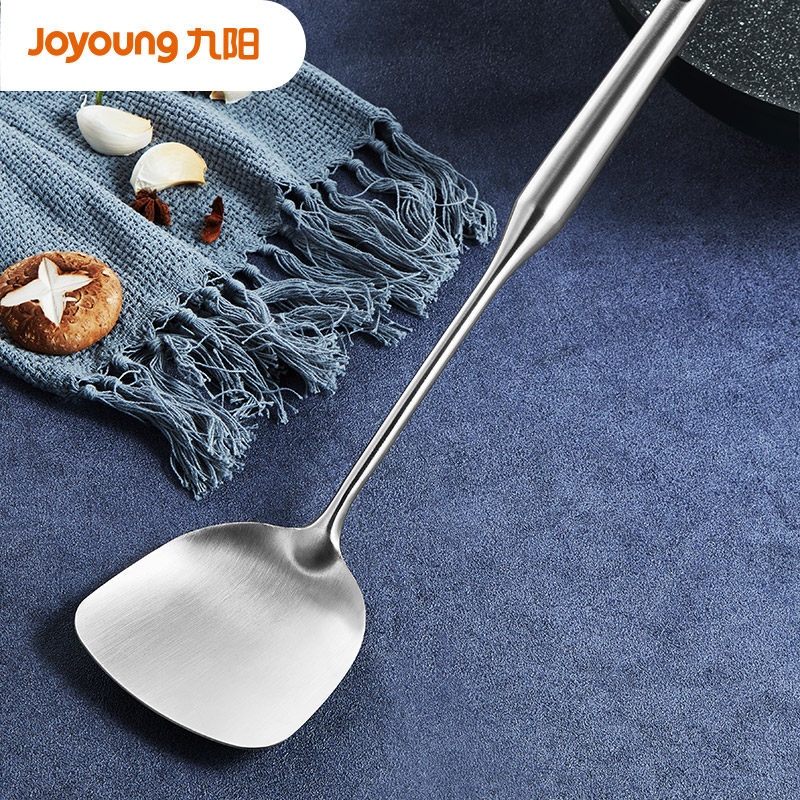 Jiuyang spatula household 304 stainless steel stir-fry shovel kitchen utensils set spatula stir-fry spoon full set of non-stick shovel