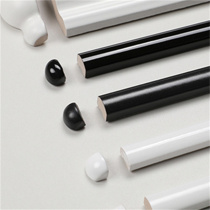 Bathroom half wall edge line black ceramic tile waistline decorative latex paint edge strip extremely narrow semi-circular arc ohm line