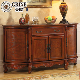 莞岭 Американский твердая деревянная обедая сервант хранение шкаф кухня вино континентальный чай шкаф многофункциональный погалстук-бабочкаруг вход Шкаф G.