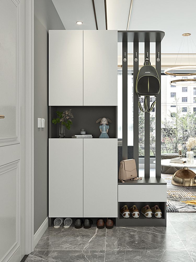 Spot Nordic living room shoe cabinet Foyer entrance partition cabinet Simple modern screen cabinet hangers into the household hall cabinet