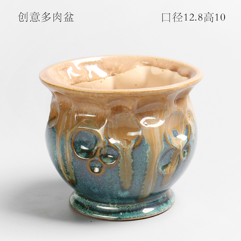 Creative move girl heart northern wind restoring ancient ways is green, cuhk small lovely fleshy flowerpot ceramic wholesale basis