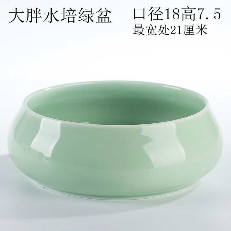 Sáng tạo cá tính retro đơn giản trang trí nhà bàn trà xanh thì là không xốp bình thủy tinh chèn hoa thủy canh - Vase / Bồn hoa & Kệ chậu gỗ trồng lan