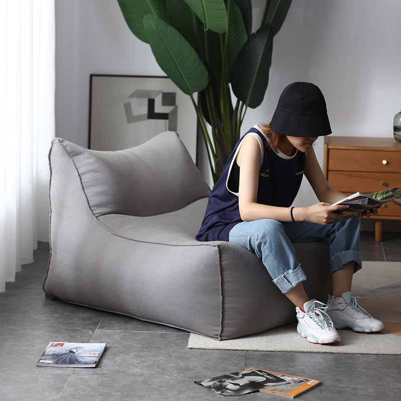 Nordic Light Lavish Laziness Sofa Balcony Lying Living-room Bean Bag Tatami Day Style Single Sofa Long Backrest Reclining Chair