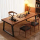 Tea Table and Chair Set for Commercial Use, Suitable for Reception and Office, with a Light Luxury and High-End Feel, New Chinese Style, Thickened, Simple Large Board Tea Table