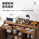 Sideboard Living Room Home Tea Cabinet Wall-Mounted Integrated Storage Solid Wood Color Kitchen Cabinet Dining Room Cabinet Storage Cabinet