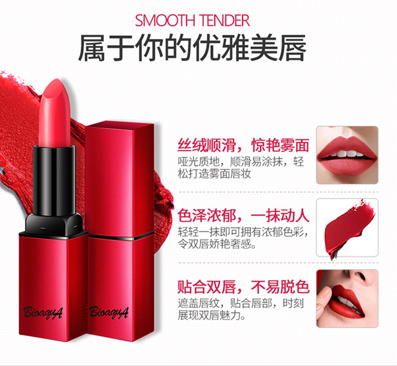 泉 雅丝 Son dưỡng ẩm mờ không thấm nước lâu trôi dưỡng ẩm không dính ly son môi son bóng trang điểm đỏ - Son bóng / Liquid Rouge 	son bóng không trôi	