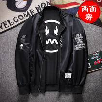 Spring and Autumn Mens 2021 New Japanese Jacket Korean version of the trend slim handsome jacket youth baseball uniform thin