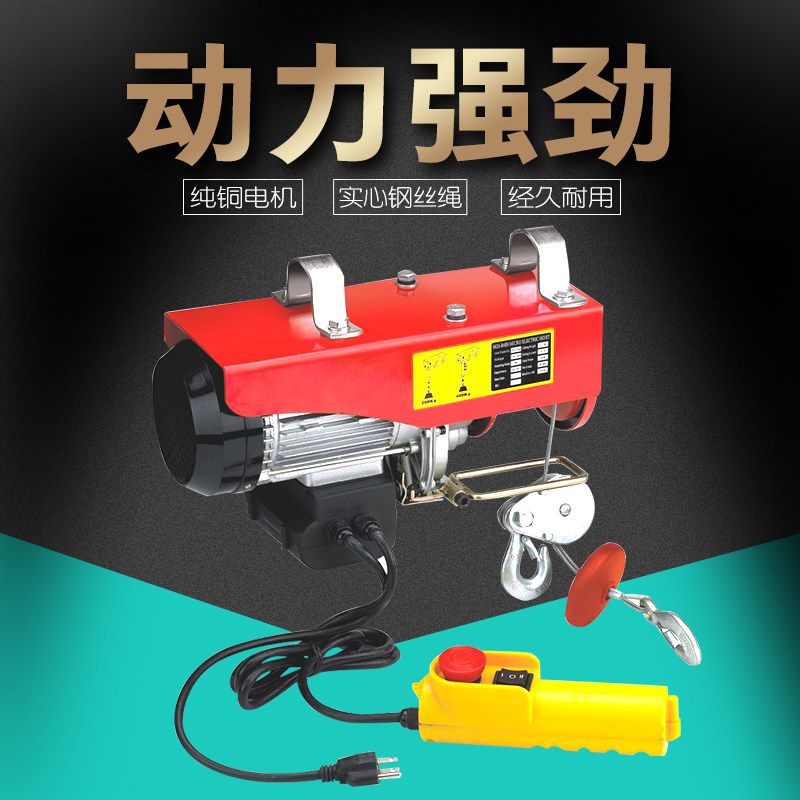 Miniature electric crane 220V small 0 5t tons home small hanger bracket Lifting lifter for the renovation of the crane