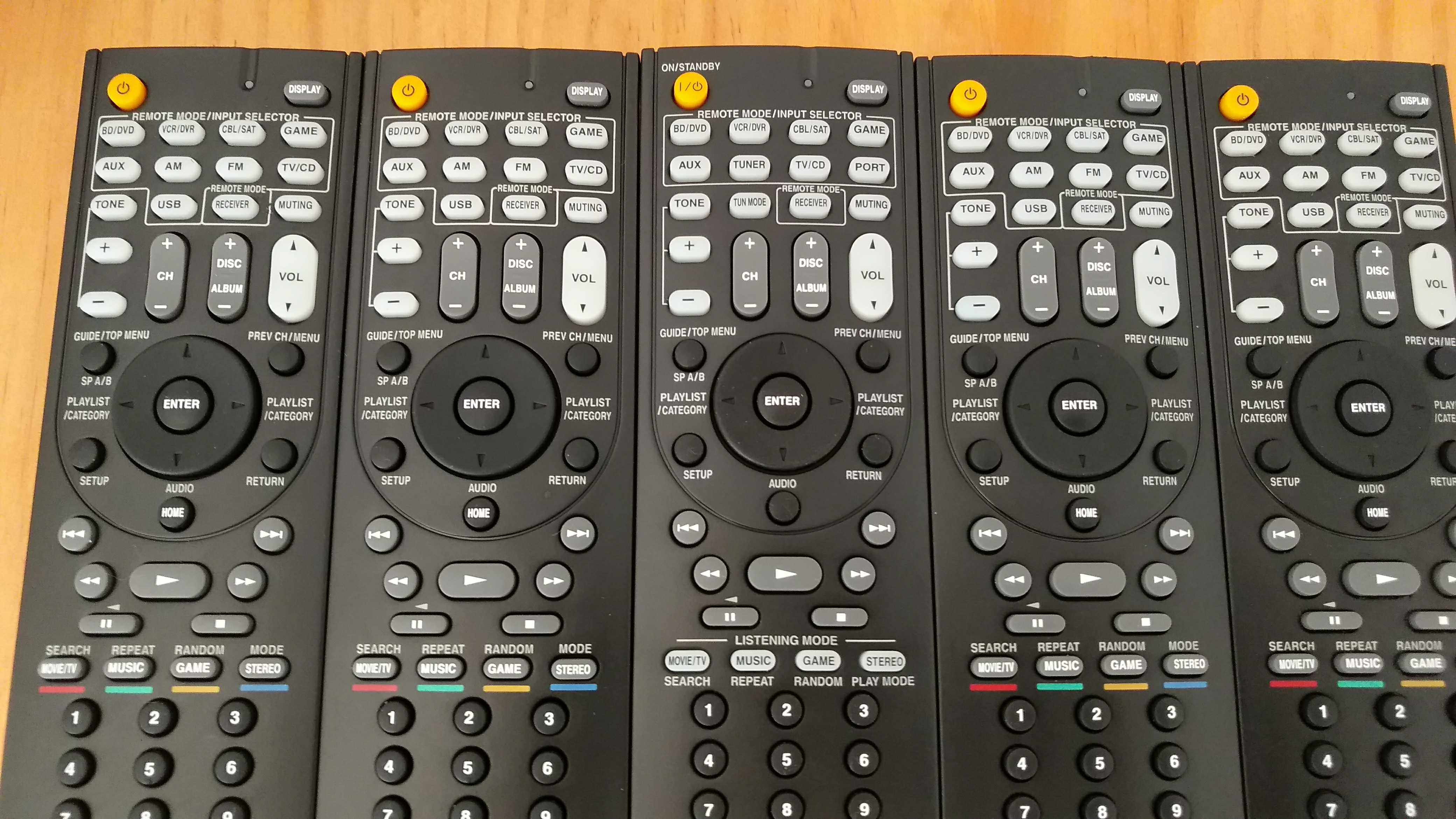 The original Onkyo Remote Control is applicable to 828 818 808 737 686 905 809