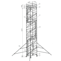 Aluminum alloy scaffolding decoration mobile platform Work Scaffolding 2*1 35 series 13m station platform