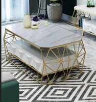 120*60*45 Золотая рама+рыбный белый мрамор