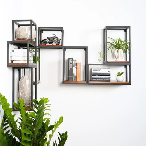 Северная железа средняя -схватывающая полка полки полки гостиная спальня настенная полка телевизионная фон стена творческая куча