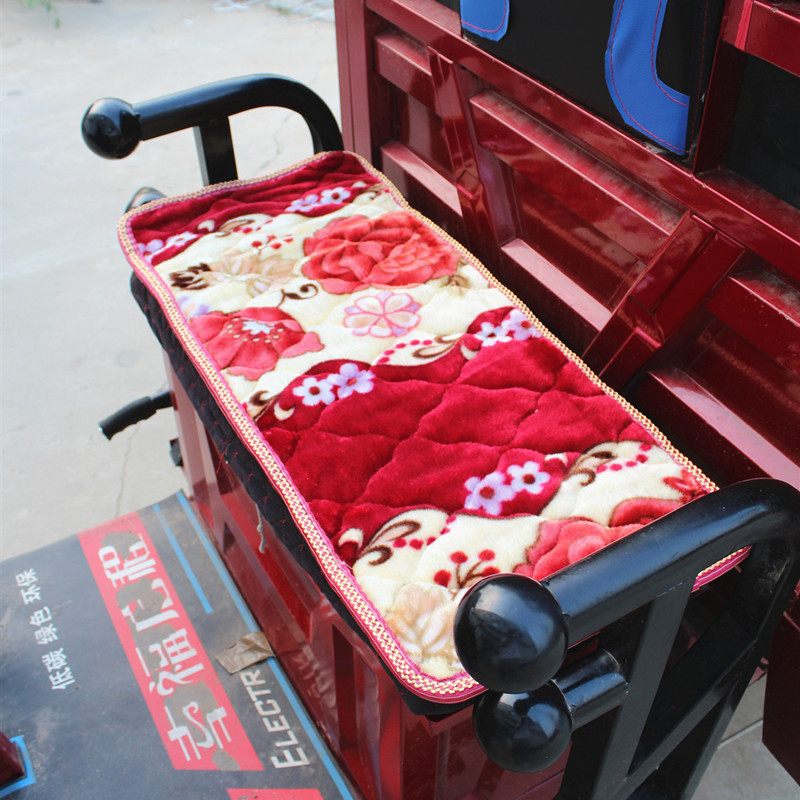 Heating and plush tricycle cushion electric quadrupler four seasons of general autumn and winter thickening plush cushion cushion cushion