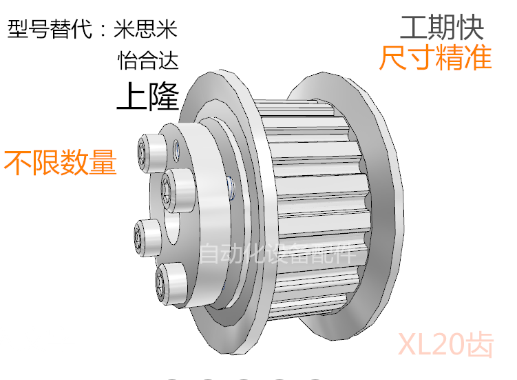 Mismi Yiheda synchronous belt wheel key-free tensioner idler synchronous wheel T5 S3M S5M XL AT10 teeth
