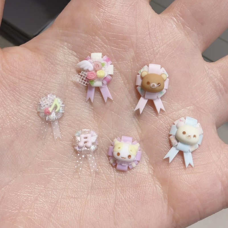 In Stock, Genuine Product with Free Shipping: Juice New Popular Corsage Brooch Bow Ribbon Nail Art Mold