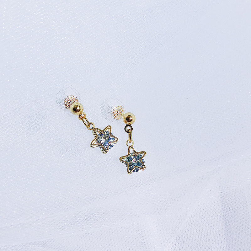 Padded ear clip No ear hole female round face thin sweet small exquisite short fairy forest super fairy girl summer