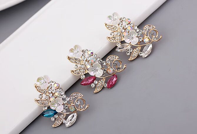 2018 phiên bản Hàn Quốc mới của trang sức khí quyển kim cương trâm kim cương quần áo trâm cài trang trí pin sáng tạo ghim cài áo