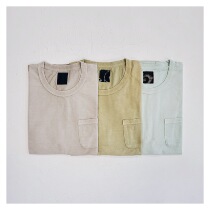 Spot VISVIM 22SS ICT JUMBO TEE S S DMGD dyed old short-sleeved pocket T-shirt