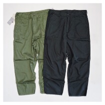 Spot BEAMS 22SS CUTOFF BAKER ANKLE blended washed casual pants