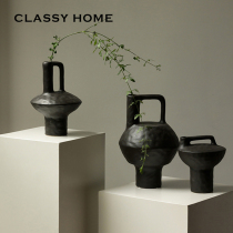 Yulanwujingfeng ceramic lifting pot flower modern simple Nordic vase guest restaurant model room accessories ornaments