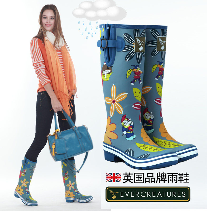 Evercreatures UK rain shoes Rain boots Women's shoes galoshes Water boots Waterproof shoes Non-slip rubber rain shoes women