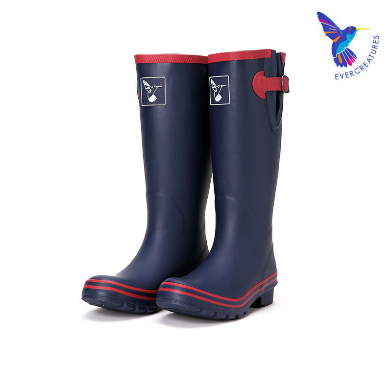 UK Evercreatures Fashion Rain Shoes Rain Boots Women Shoes High Cylinder Rain Shoes Rubber Boots Rubber Boots Anti Slip Waterproof Shoes