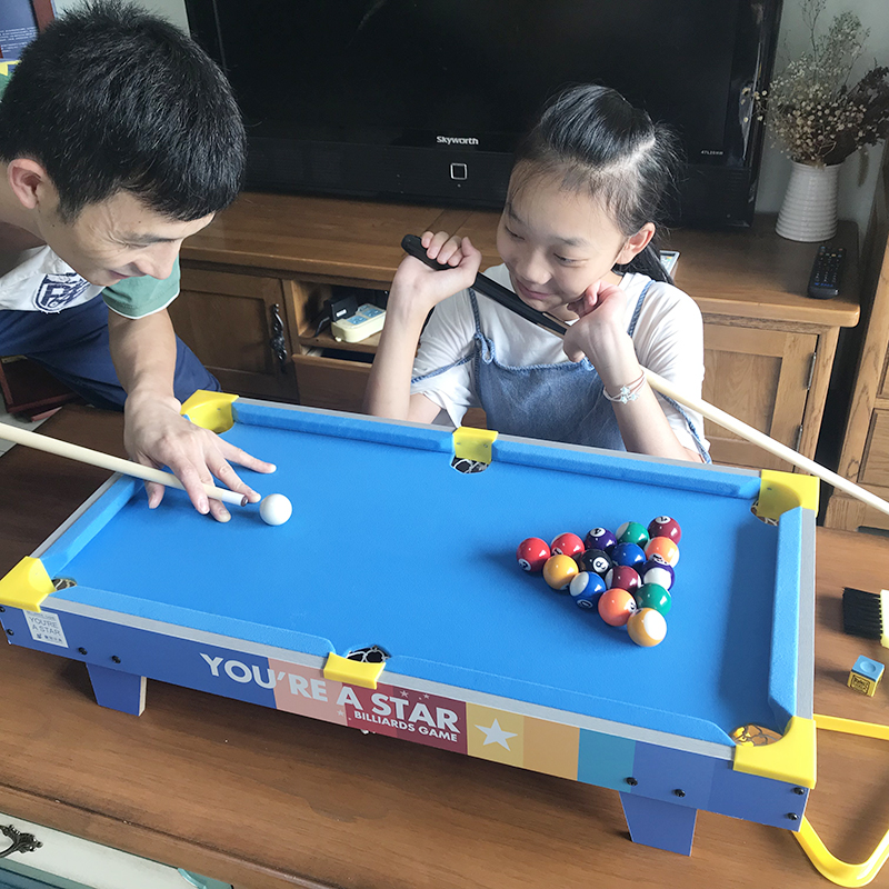 クラウン プールテーブル ブラック 8 アメリカン 木製 プールテーブル ファミリー 親子ゲーム 子供用 おもちゃ 男の子 ギフト 3-6-8歳