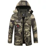 Зимний хлопковый удерживающий тепло флисовый камуфляжный пуховик для работы, куртка, защита от ожогов