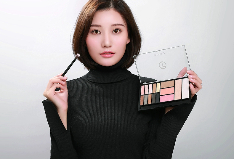 Trang điểm chính hãng Pan Nhiều màu Phấn mắt Bảng màu Trái đất High Light Repair Dung lượng Blush Long Lasting Makeup Kết hợp Bộ mới bắt đầu - Bộ sưu tập trang điểm