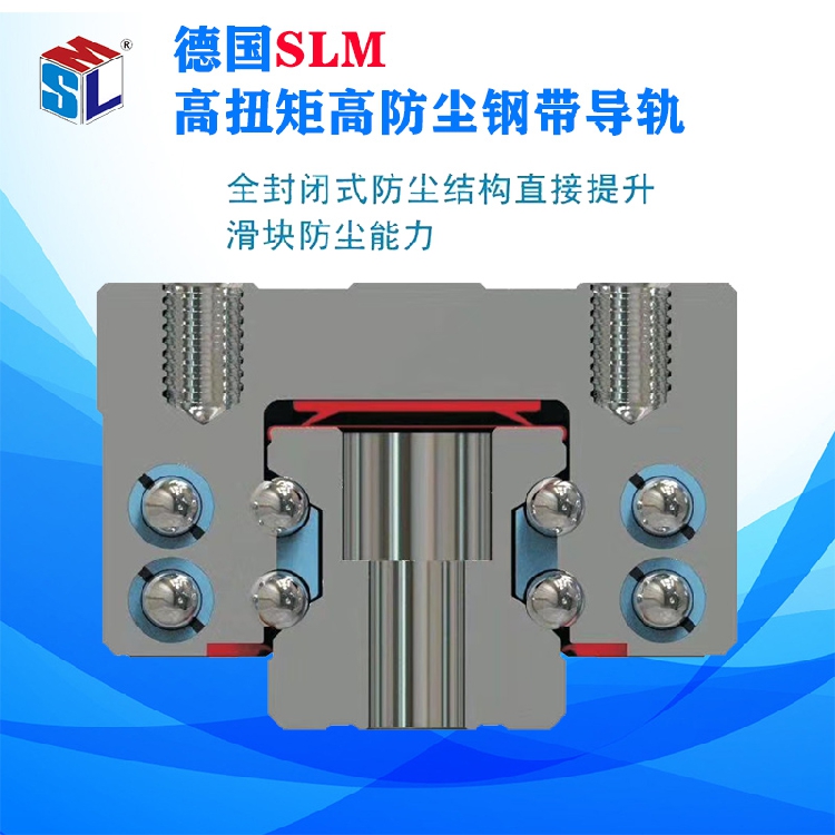 Germany SLM Linier linear guide slider Woodworking machinery High dustproof high high torque strip steel strip machine bed
