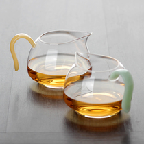 Glass fair cup Tea separator High temperature and heat-resistant Gongfu tea accessories Tea Sea leakage Handmade blown large Chinese style