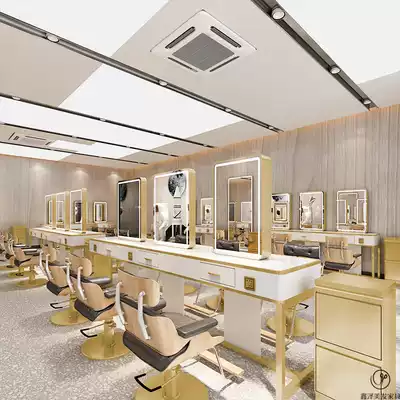 New style shop mirror table hair salon special network red hair cutting perm hair dyeing hairdressing shop double-sided four-sided mirror tide model