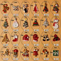 Christmas Ornaments 63 Manicure Nail Water Diamond Mini Accessories Halloween Elk Little Tree Snowman R11