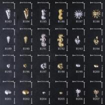 Mechia Japan-Based Mini-Solid Metal Rivets Mechia Ornament Shell Sea Star Nail Sticker R183