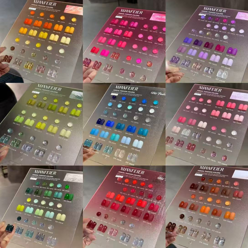 New 2025 Solid Color Nail Polish Gel Set Green Red Purple Pink Phototherapy Nail Polish Small Set Nail Gel