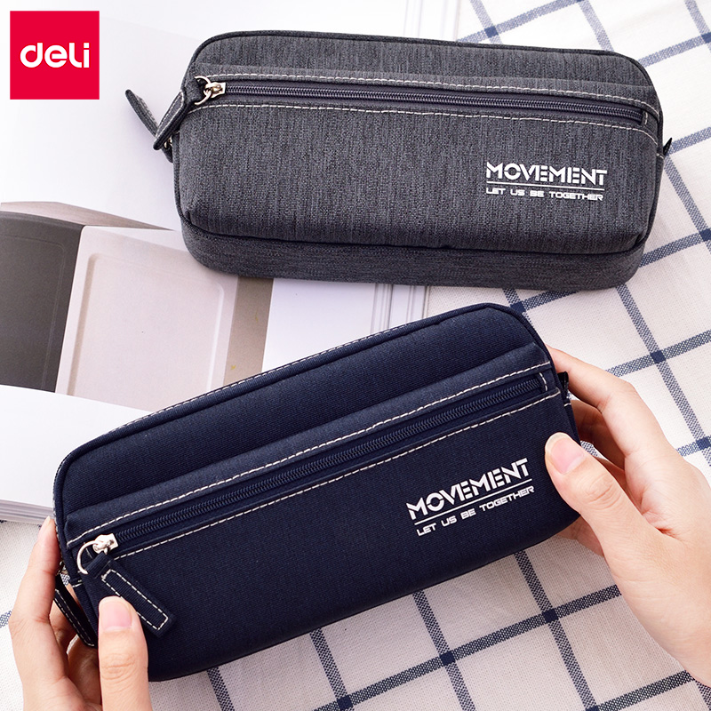 Able Pen Bag Student Minimalist Stationery Bag Boy Pencil Case Pencil Bag Large Capacity Multifunction Primary High School Raw Lead Pencil Case Ins Small Crowdday Series Female Pen Box Trendy Creative Stationery Pen Bag