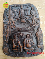 Wenfang Four Treasure antique made of old Chennau Clay Stone Ink Stone students Calligraphy Supplies Ink Stone Painting Shaft New Pint Price 06