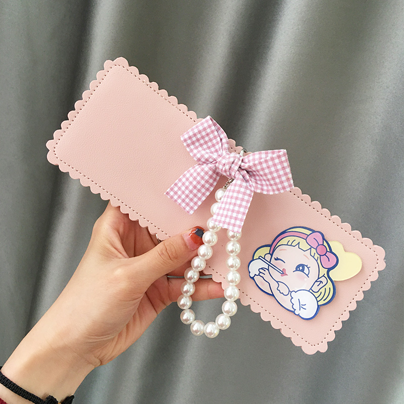 Cute girl heart driver's license leather case female personality creative motor vehicle driving license two-in-one driving protection cover