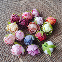 Flowers Sea Grand World Sen Silk Flowers Emulated Flowers Flowers Head Accessories Cloth Flowers Burning Edge Roses Apple Flowers