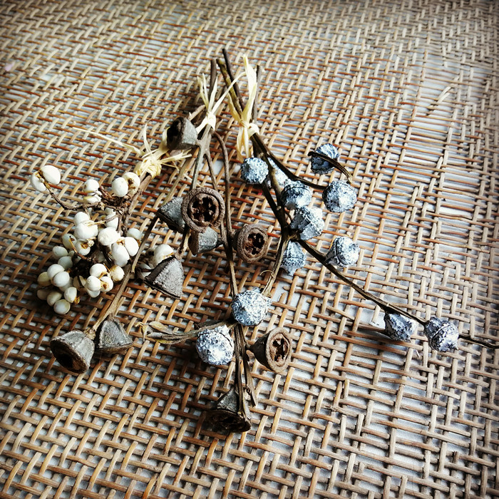 diy dry flower zakka mini small swing piece eucalyptus fruit millet bean cotton ten carat starry Eugali-Taobao