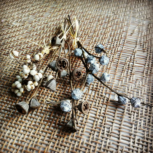 DIY Dry ​​Flower Eternal Flower zakka mini маленький орнамент эвкалипт фрукты проса хлопковой десять