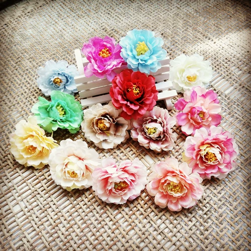 Huahai Grand World DIY DIY Материал Имитация материала Моделирование цветочной головы Цветочная головка 5,5 см цветущая горная камелия