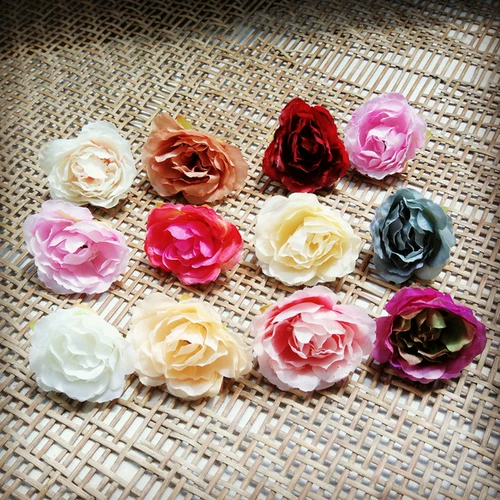 Huahai World Diy рука рука -Материал цветочный голова цветочный кольцо Материал мини -маленький моделирование цветочная отпоним