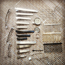 Huahai DIY jewelry accessories material diy duckbill clip clip hair u-shaped clip Hair fork black hairpin brooch